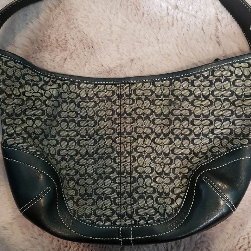 Vintage Coach Monogram Hobo Bag